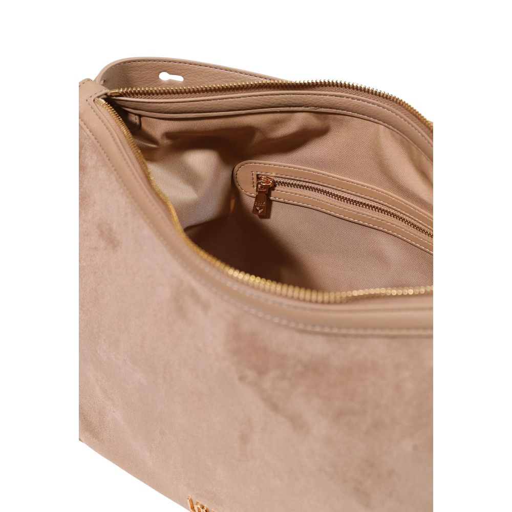 Beige Polyester Handtasche