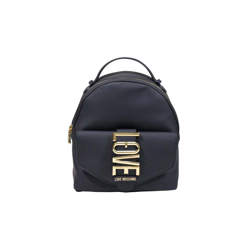 Schwarzer Rucksack aus Polyethylen