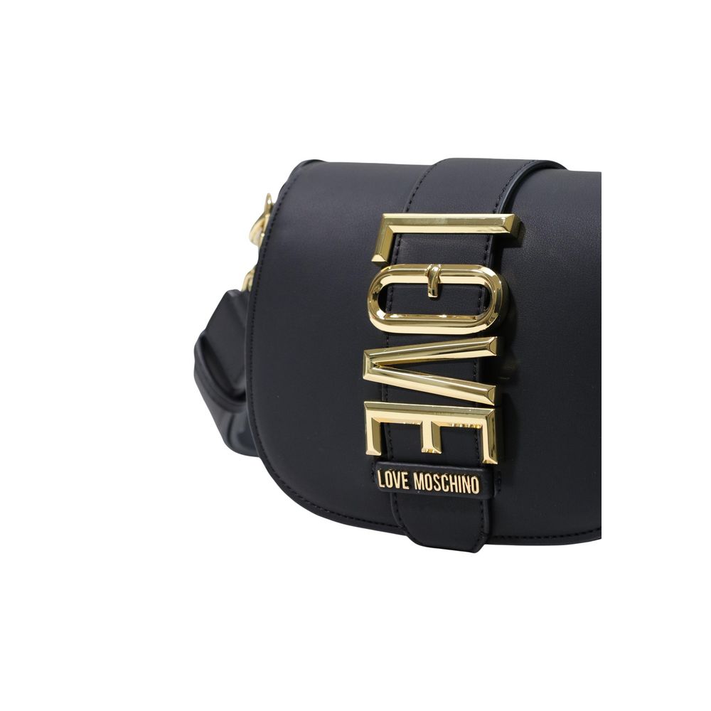 Schwarze Handtasche aus Polyethylen