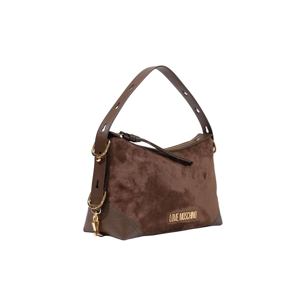 Braune Handtasche aus Polyester
