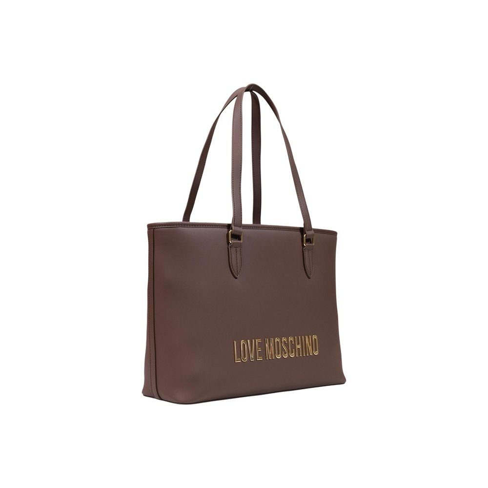 Braune Handtasche aus Polyethylen