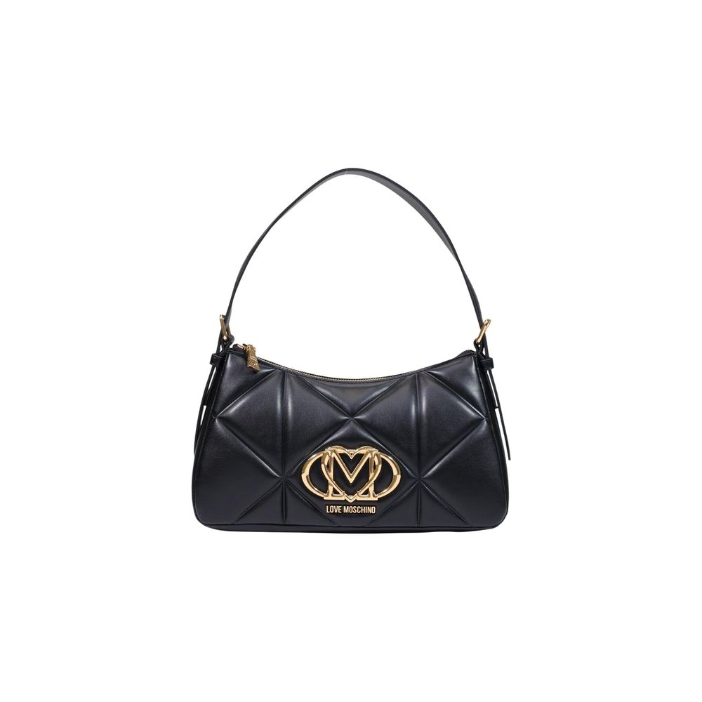 Schwarze Handtasche aus Polyethylen