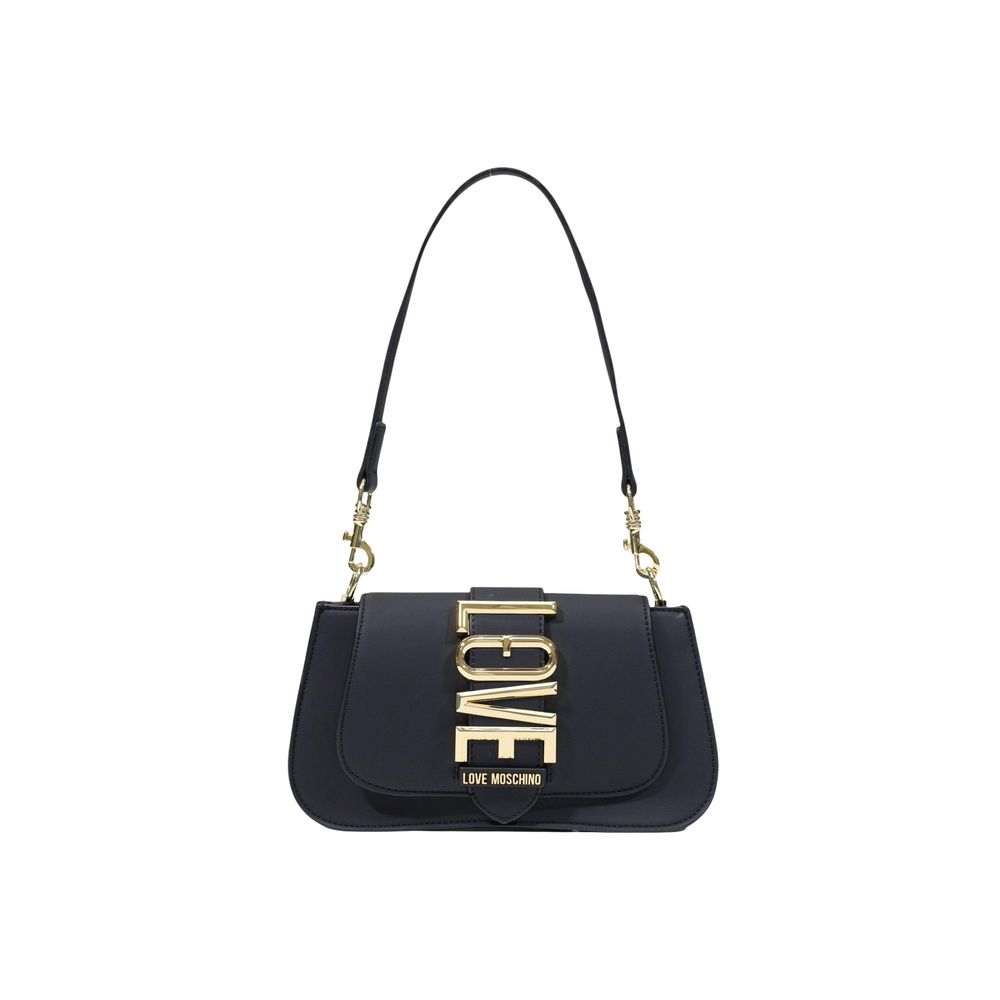 Schwarze Handtasche aus Polyethylen