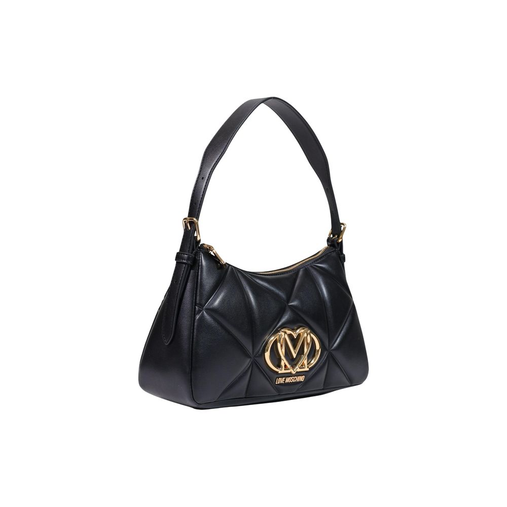 Schwarze Handtasche aus Polyethylen