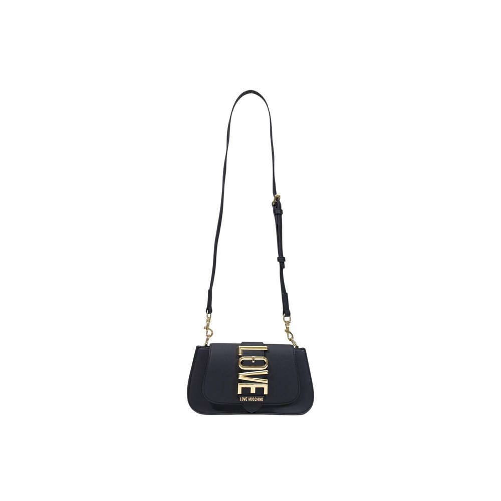 Schwarze Handtasche aus Polyethylen