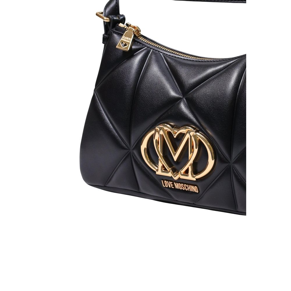 Schwarze Handtasche aus Polyethylen