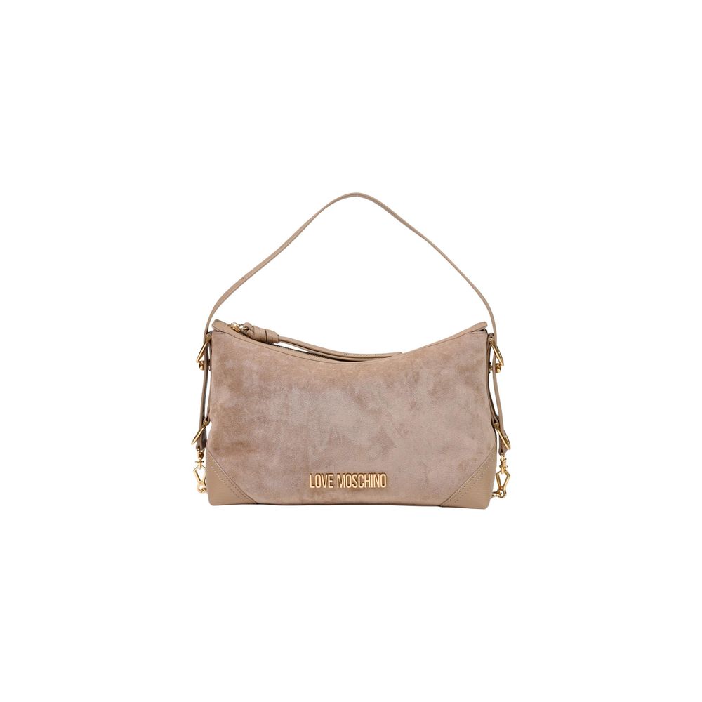 Beige Polyester Handtasche