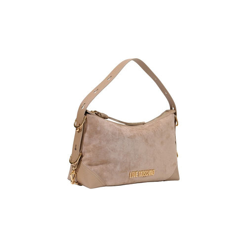 Beige Polyester Handtasche Love Moschino