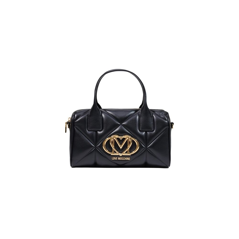 Schwarze Handtasche aus Polyethylen