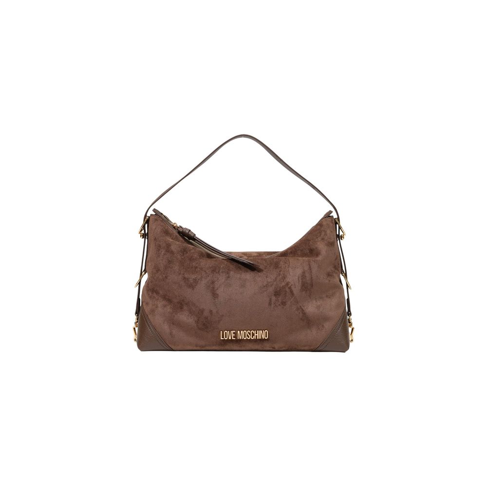 Braune Handtasche aus Polyester