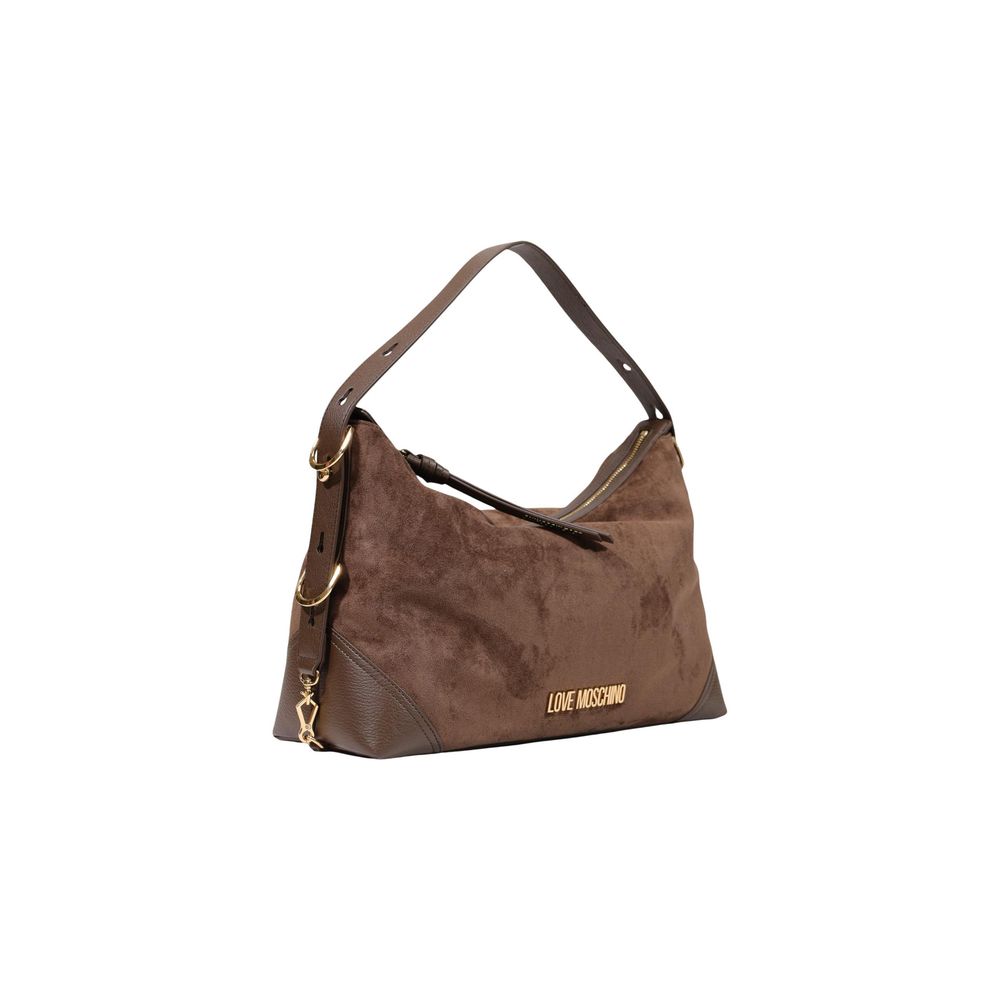 Braune Handtasche aus Polyester