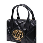 Schwarze Handtasche aus Polyethylen