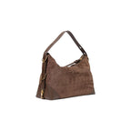 Braune Handtasche aus Polyester