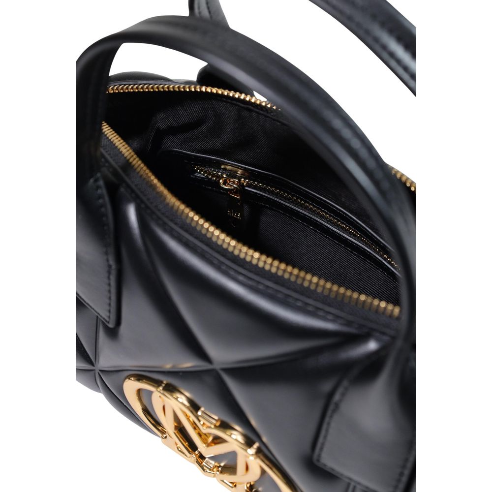 Schwarze Handtasche aus Polyethylen