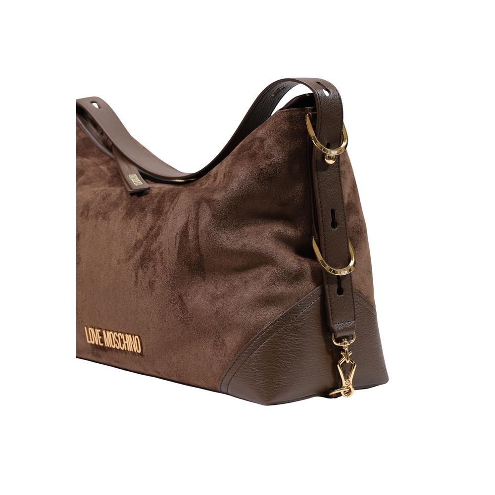 Braune Handtasche aus Polyester
