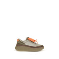 Zweifarbige Sneaker aus Polyurethan