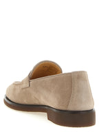 Graue Kalbsleder-Slipper