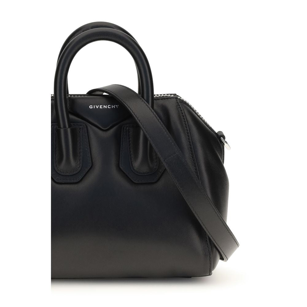 Schwarze Lammleder Schultertasche Ovis Aries Aries