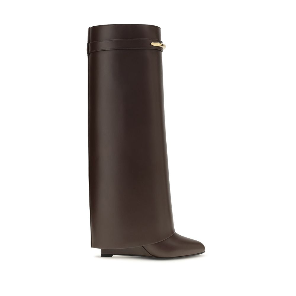 Braune Kalbsleder Bos Taurus High Heel Stiefel