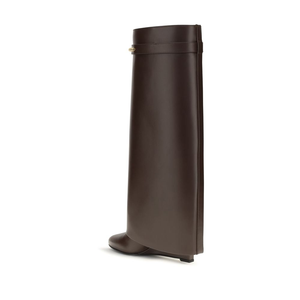 Braune Kalbsleder Bos Taurus High Heel Stiefel
