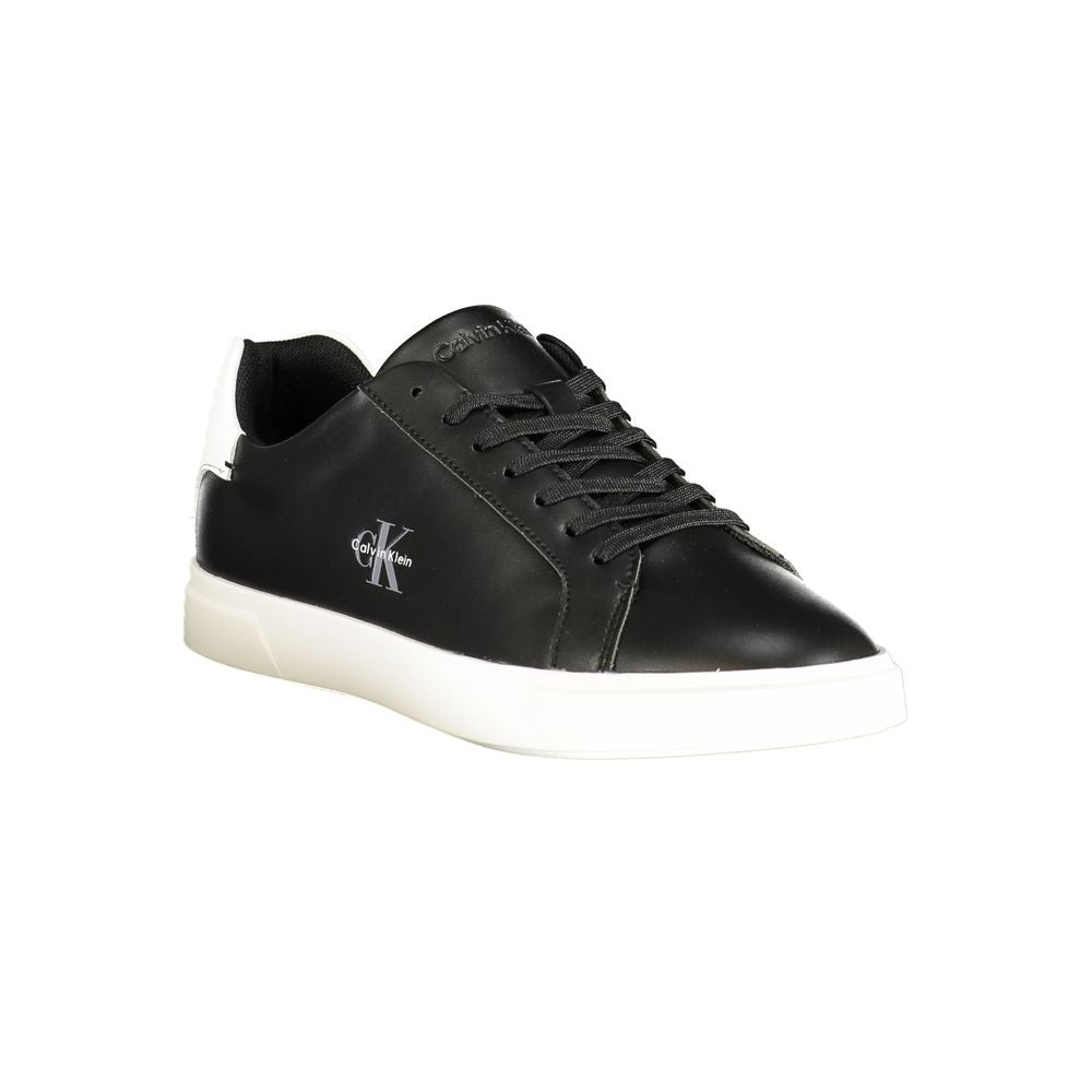 Schwarzer Damen-Sneaker aus Polyurethan