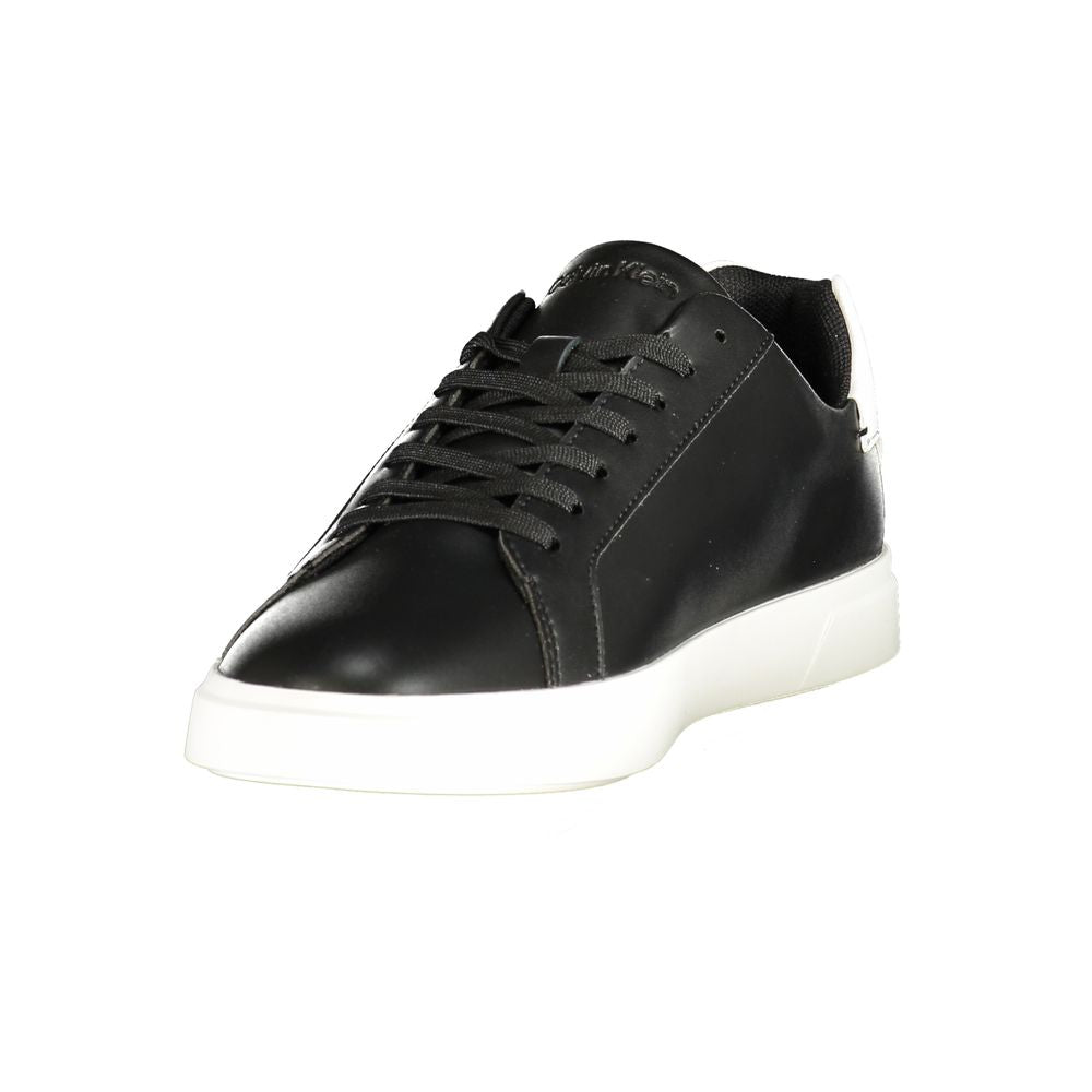 Schwarzer Damen-Sneaker aus Polyurethan