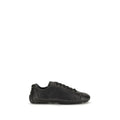 Schwarze Bos Taurus Kalbsleder Low-Top-Sneaker