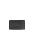 Schwarze Stoffhandtasche