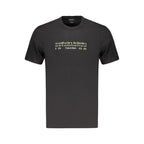 Schwarzes Baumwoll-T-Shirt für Herren