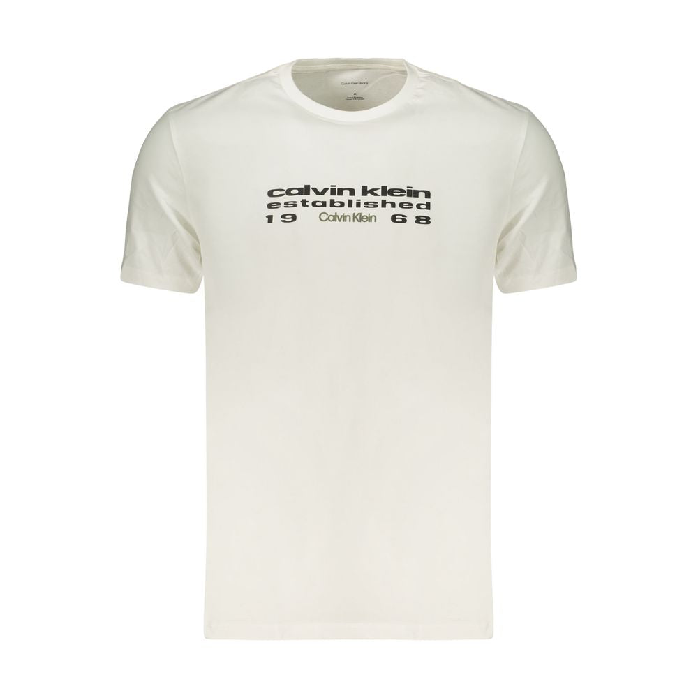Weißes Herren-T-Shirt aus Baumwolle
