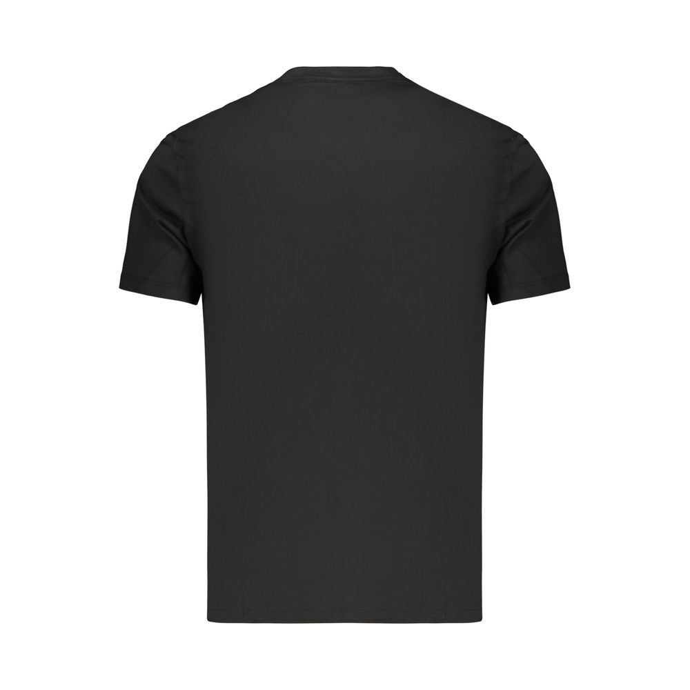Schwarzes Baumwoll-T-Shirt für Herren