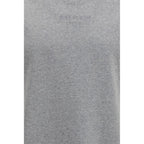 Graues Baumwoll-T-Shirt