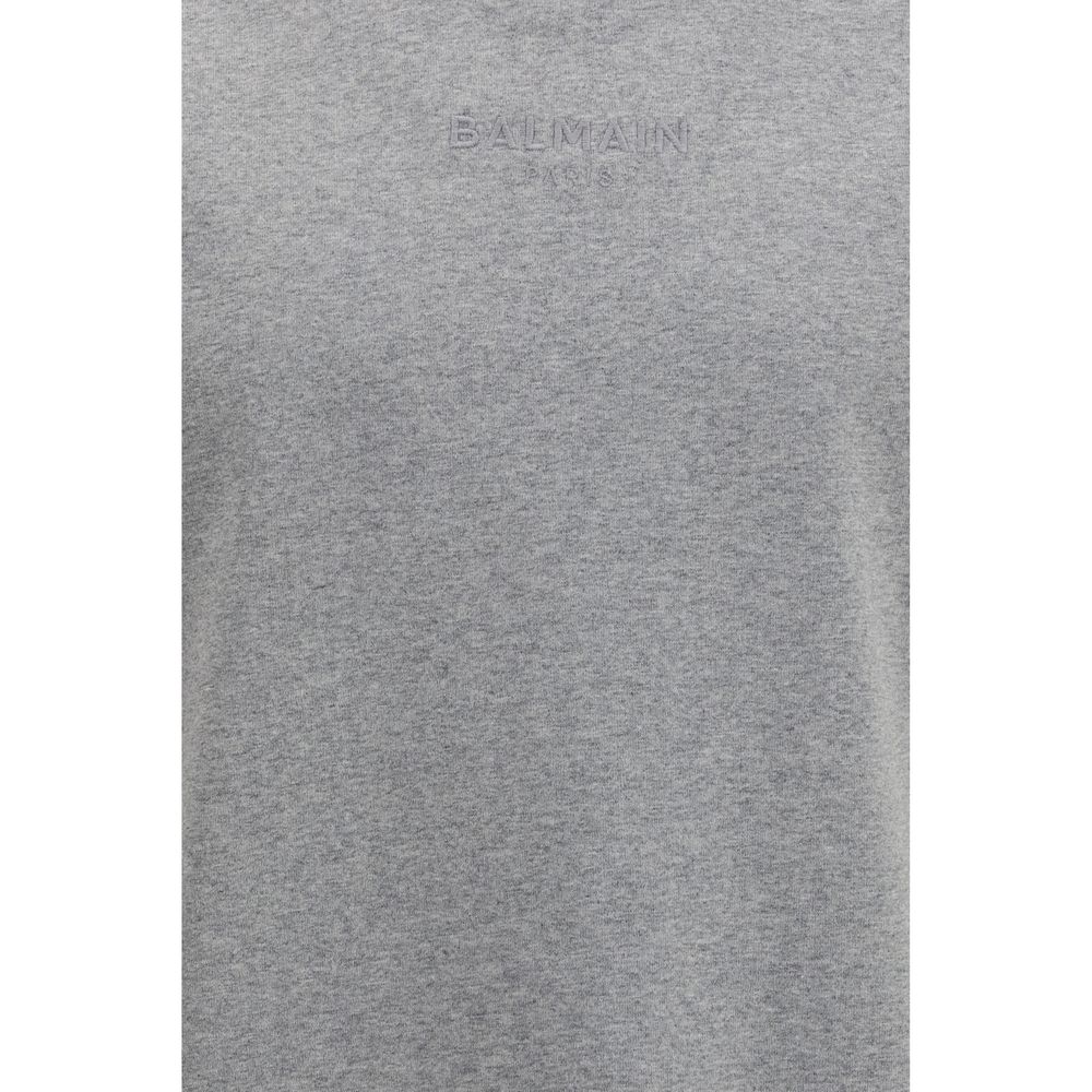 Graues Baumwoll-T-Shirt