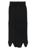 Schwarze Wollsocken