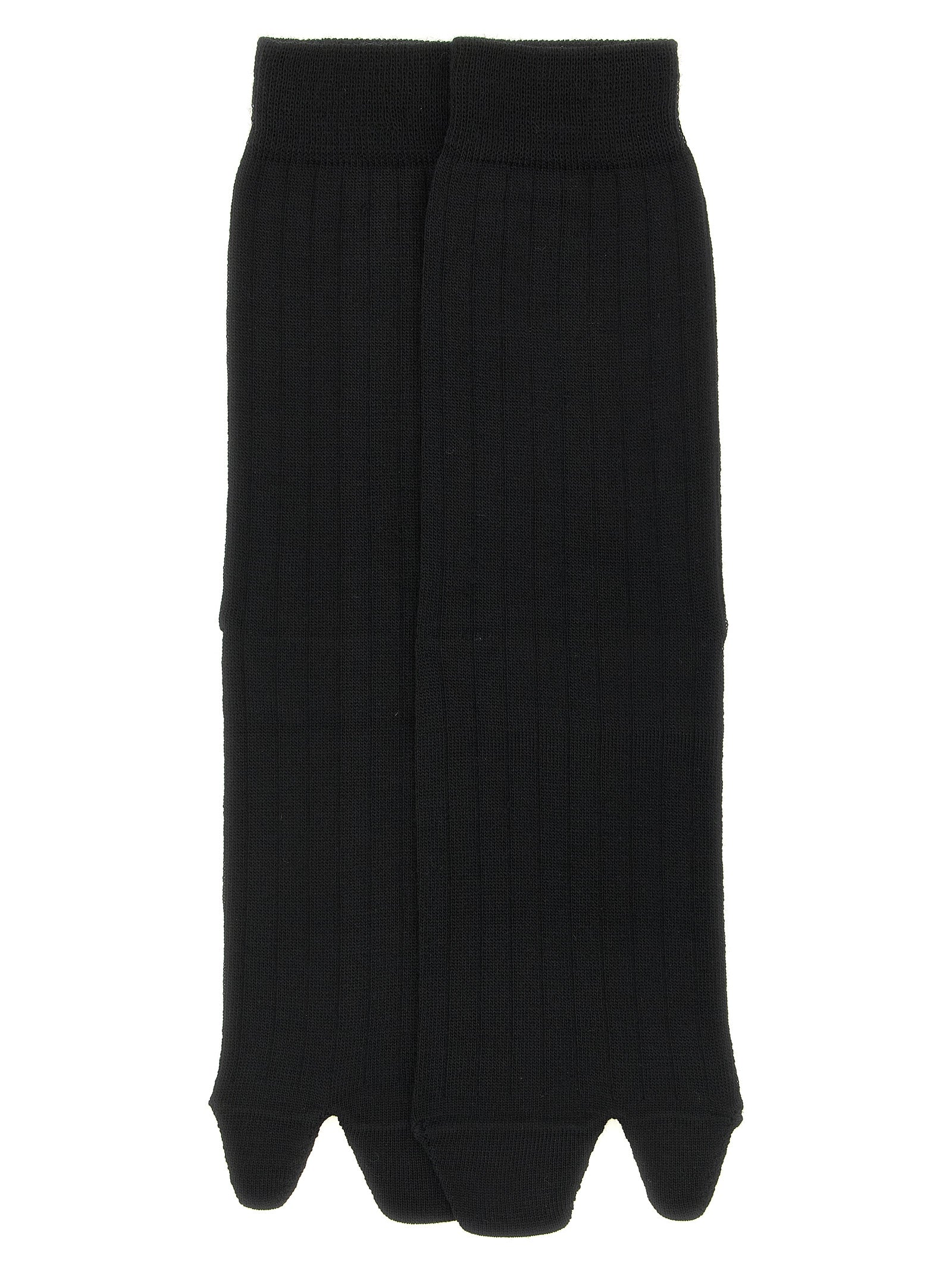 Schwarze Wollsocken