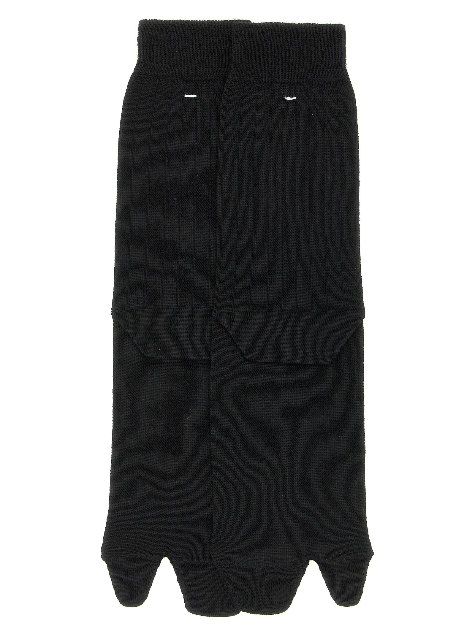 Schwarze Wollsocken