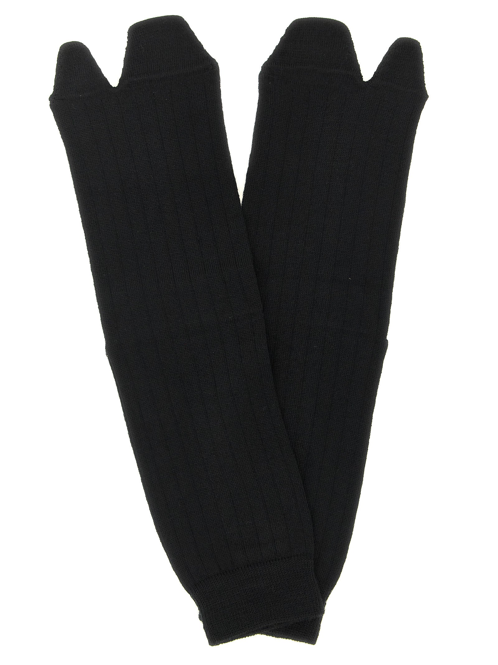 Schwarze Wollsocken