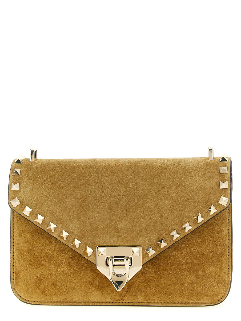 Beige Kalbsleder Umhängetasche
