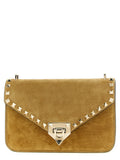 Beige Kalbsleder Umhängetasche