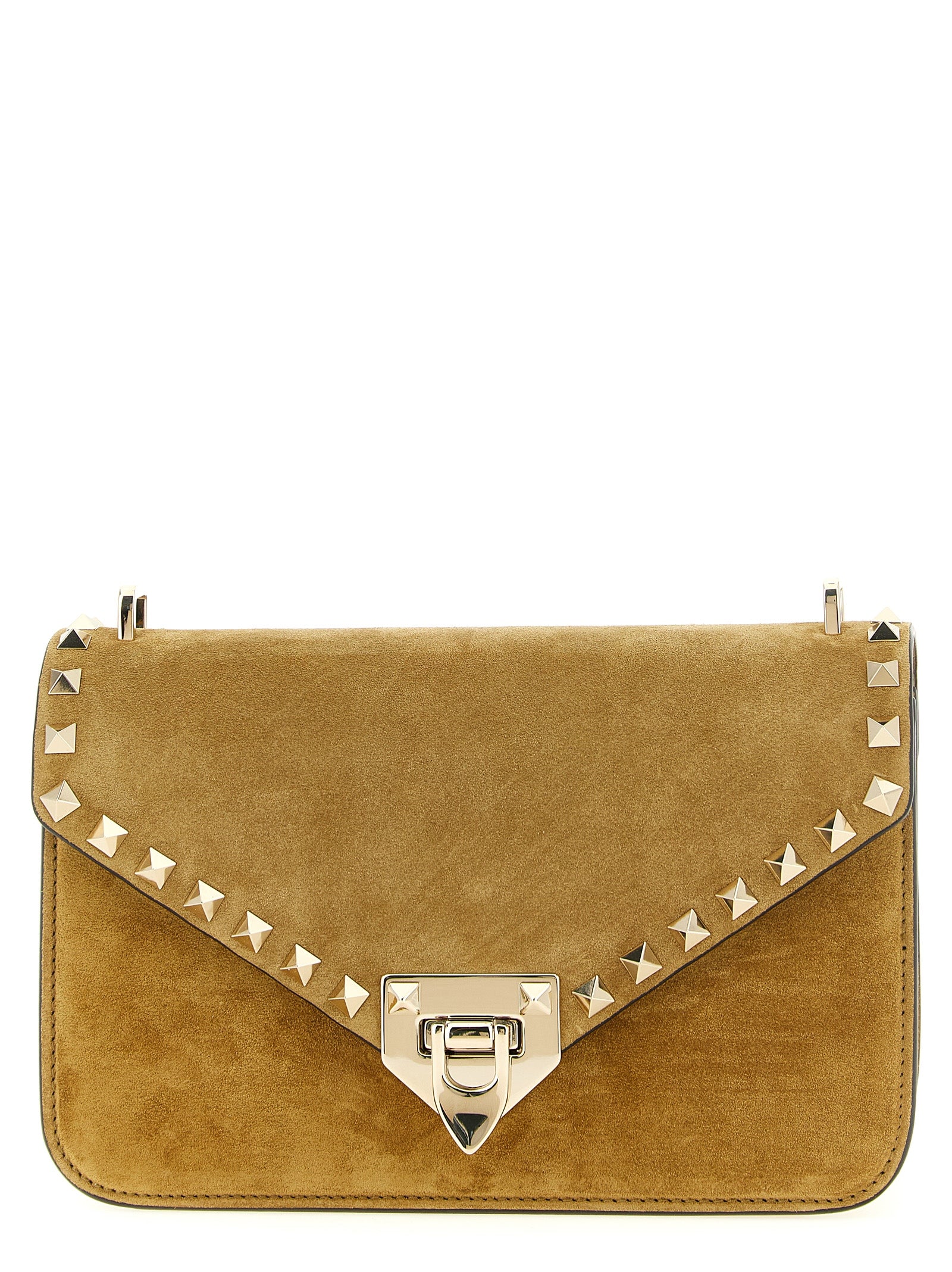Beige Kalbsleder Umhängetasche