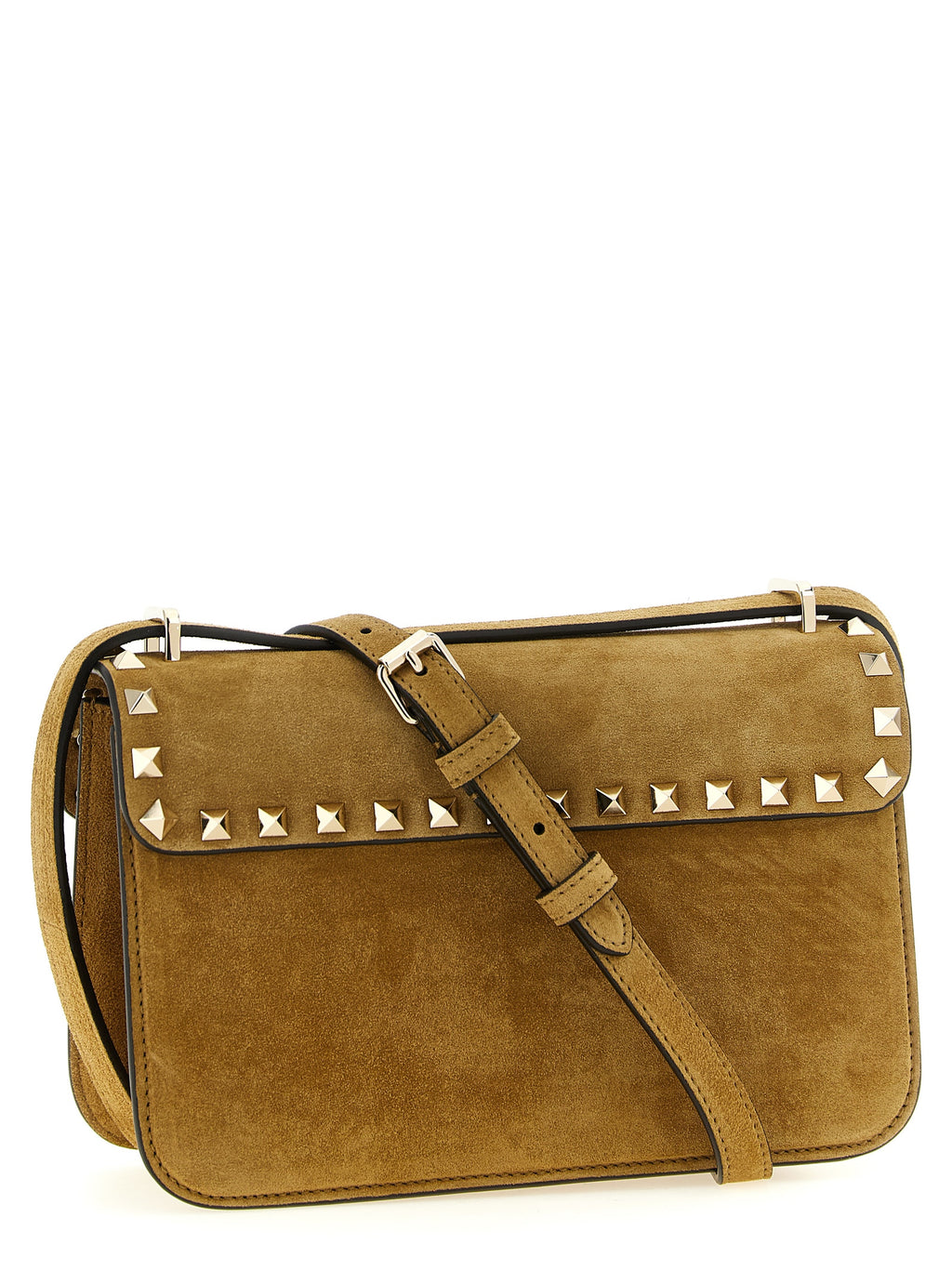 Beige Kalbsleder Umhängetasche