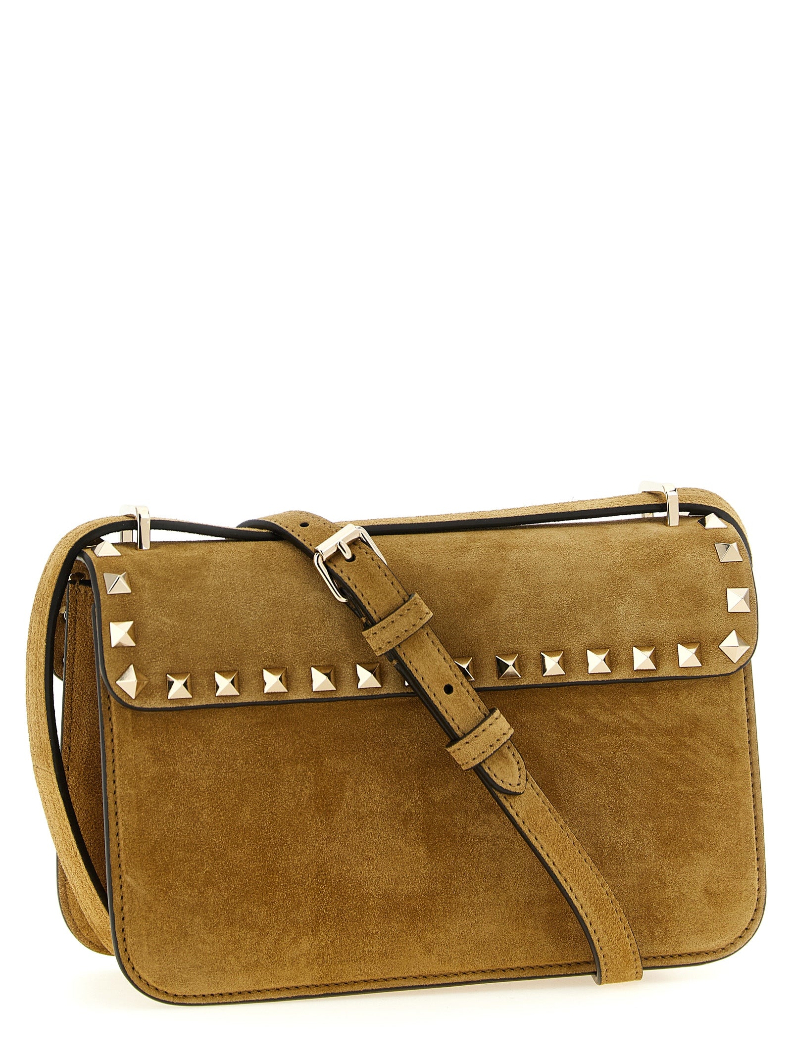Beige Kalbsleder Umhängetasche