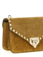 Beige Kalbsleder Umhängetasche