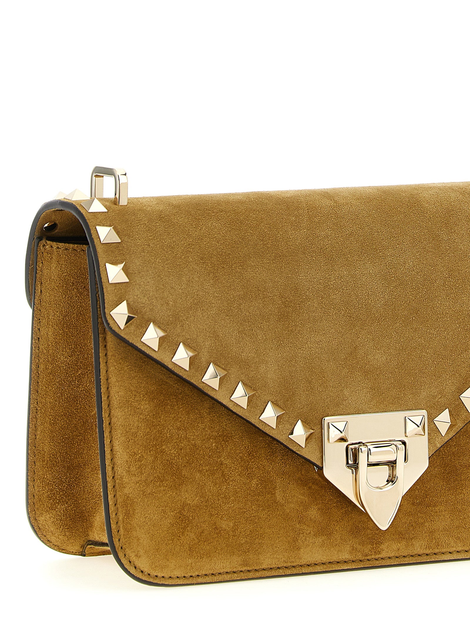 Beige Kalbsleder Umhängetasche