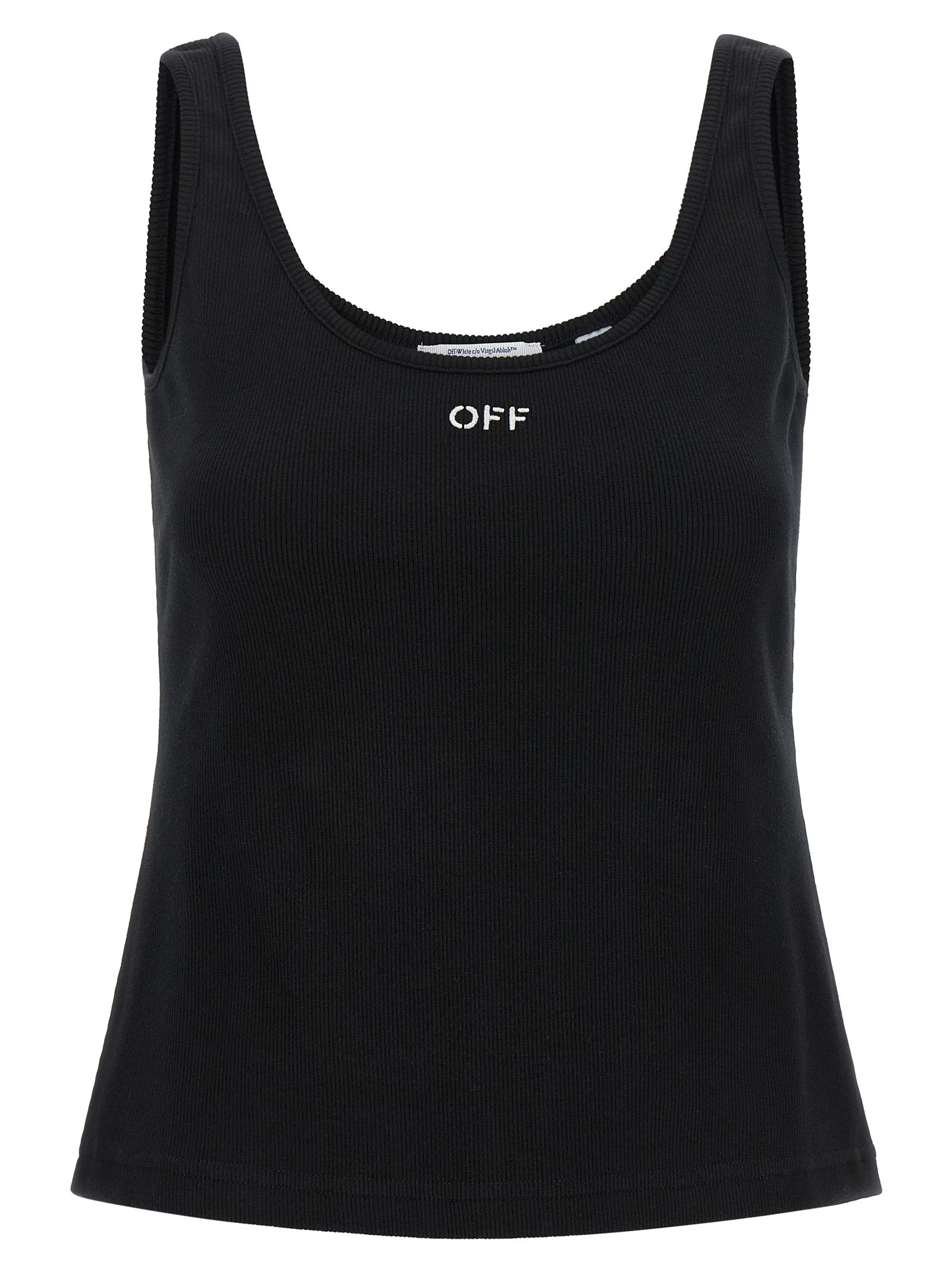 Schwarze Baumwoll-Tanktops