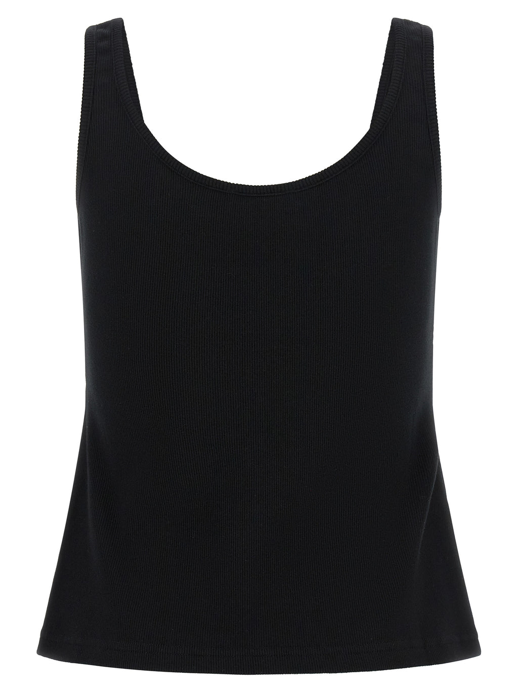 Schwarze Baumwoll-Tanktops