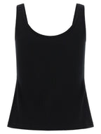 Schwarze Baumwoll-Tanktops