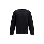 Schwarzer Baumwoll-Sweatshirt