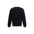 Schwarzer Baumwoll-Sweatshirt