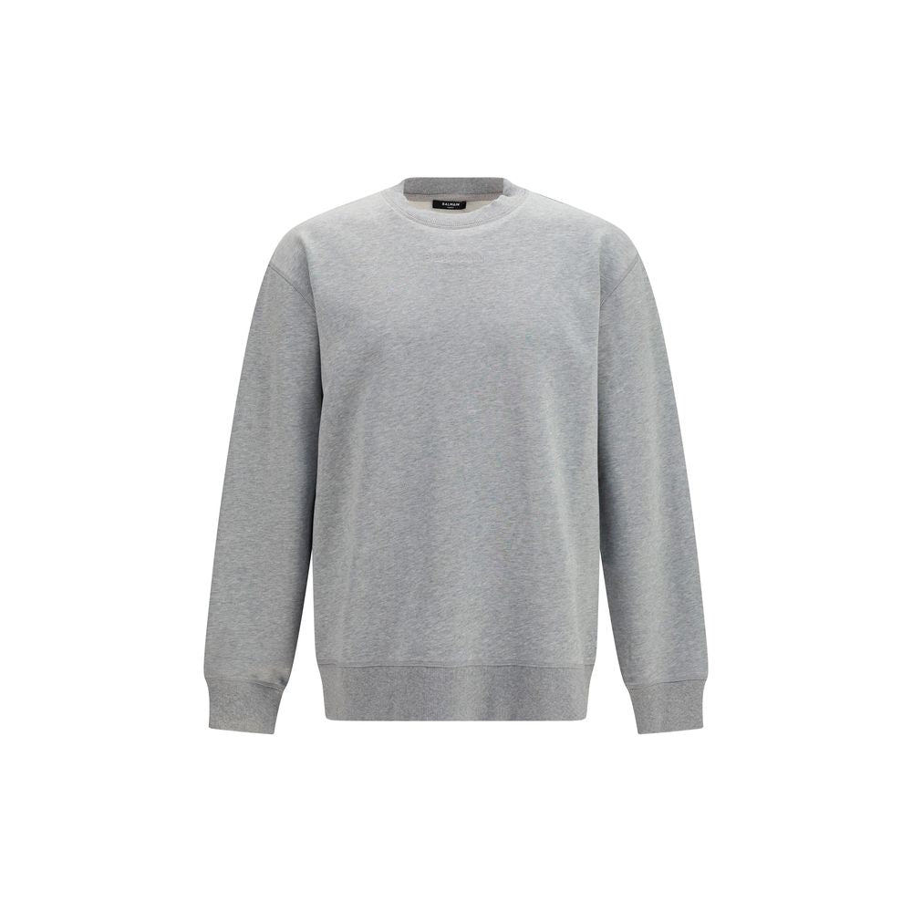 Grauer Baumwollpullover